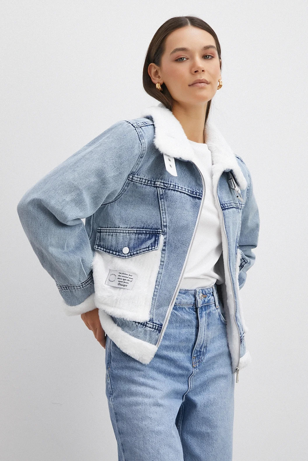 Prestige Oversized Long Winter Jacket — Luxe Woven Cotton Textured Outerwear