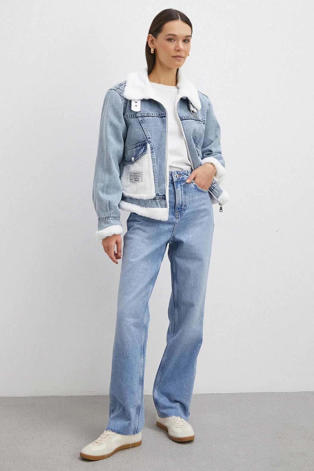 Prestige Oversized Long Winter Jacket — Luxe Woven Cotton Textured Outerwear