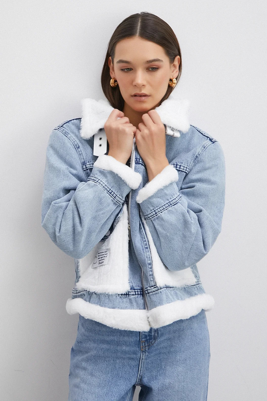 Prestige Oversized Long Winter Jacket — Luxe Woven Cotton Textured Outerwear