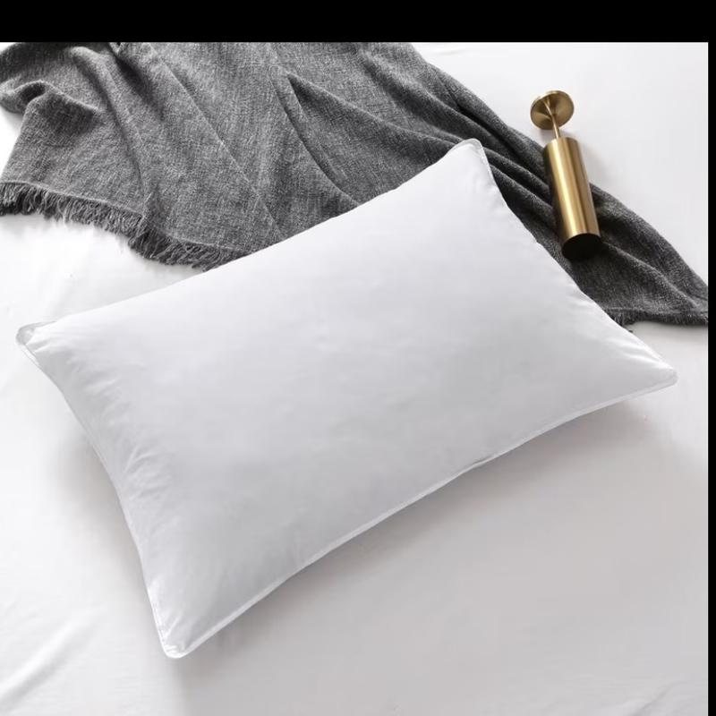 Premium Anti-allergy Duck Feather & Down Microfiber Pillows Pack of 1 & 2 – Hotel Quality Ultra Soft & Fluffy Bed Pillows, Hypoallergenic, Breathable & Machine Washable, High Loft Support Pillow Set