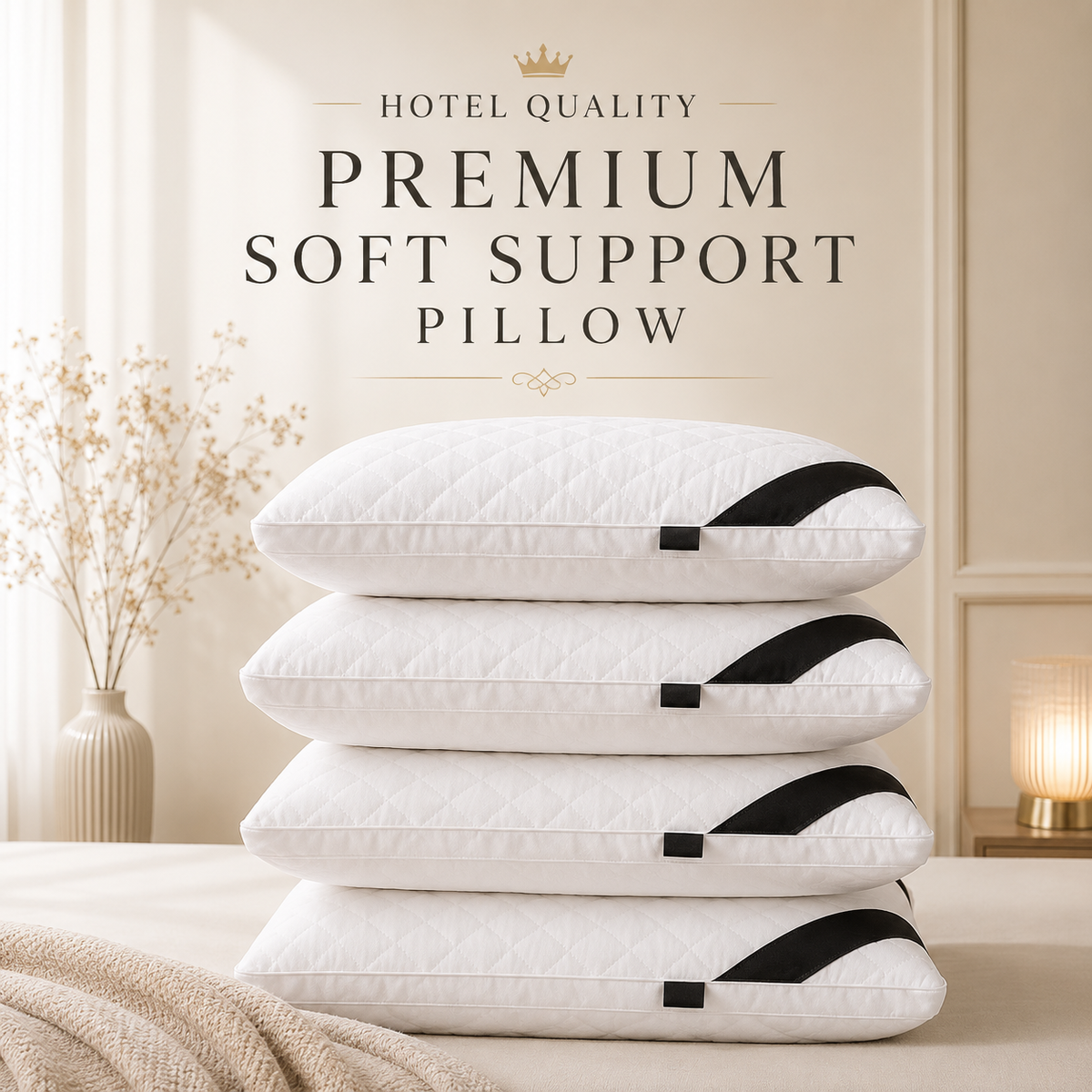 5-Star Hotel Quality Pillows – Premium Soft &amp; Supportive Sleep