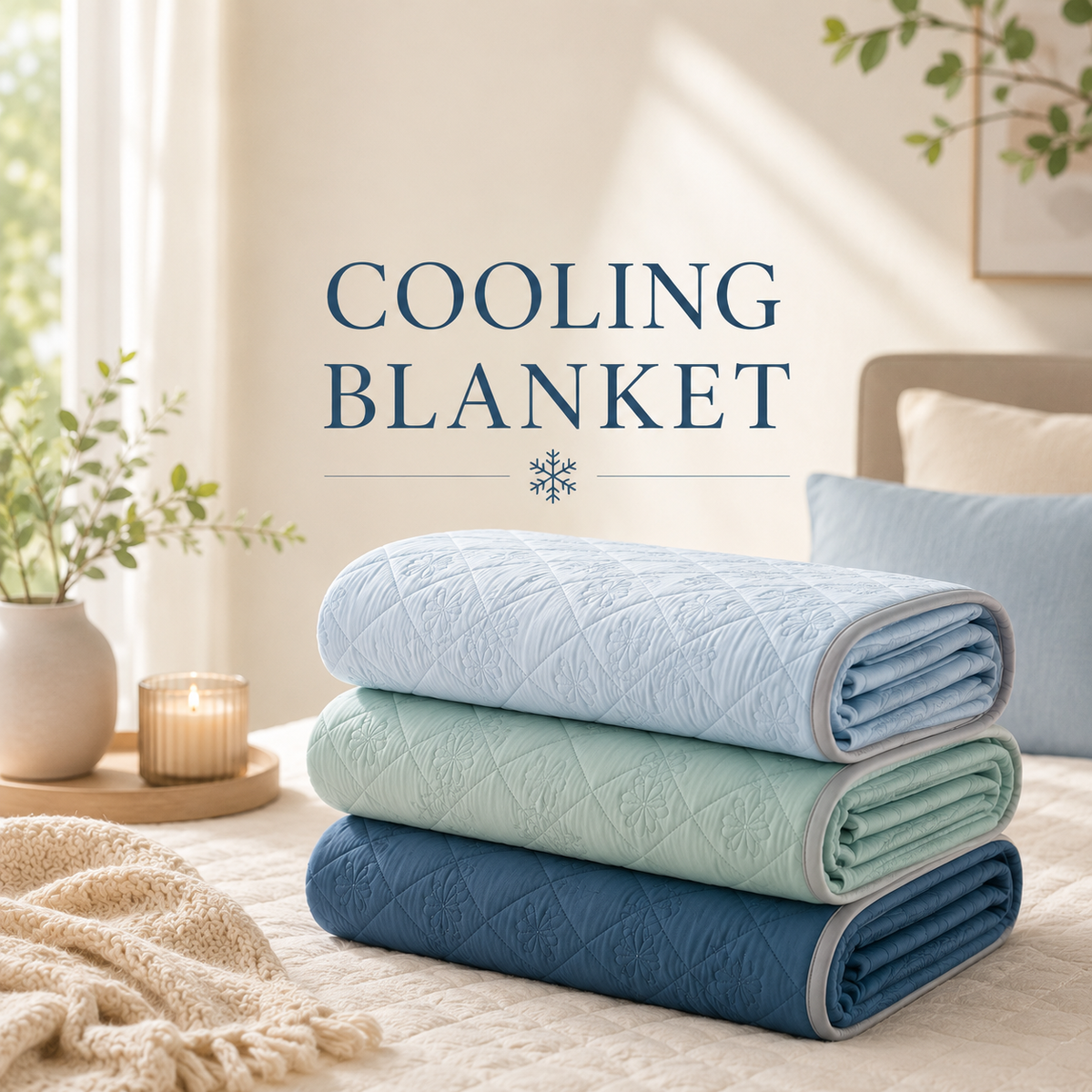 Summer Cooling Blanket | Lightweight Breathable Quilt