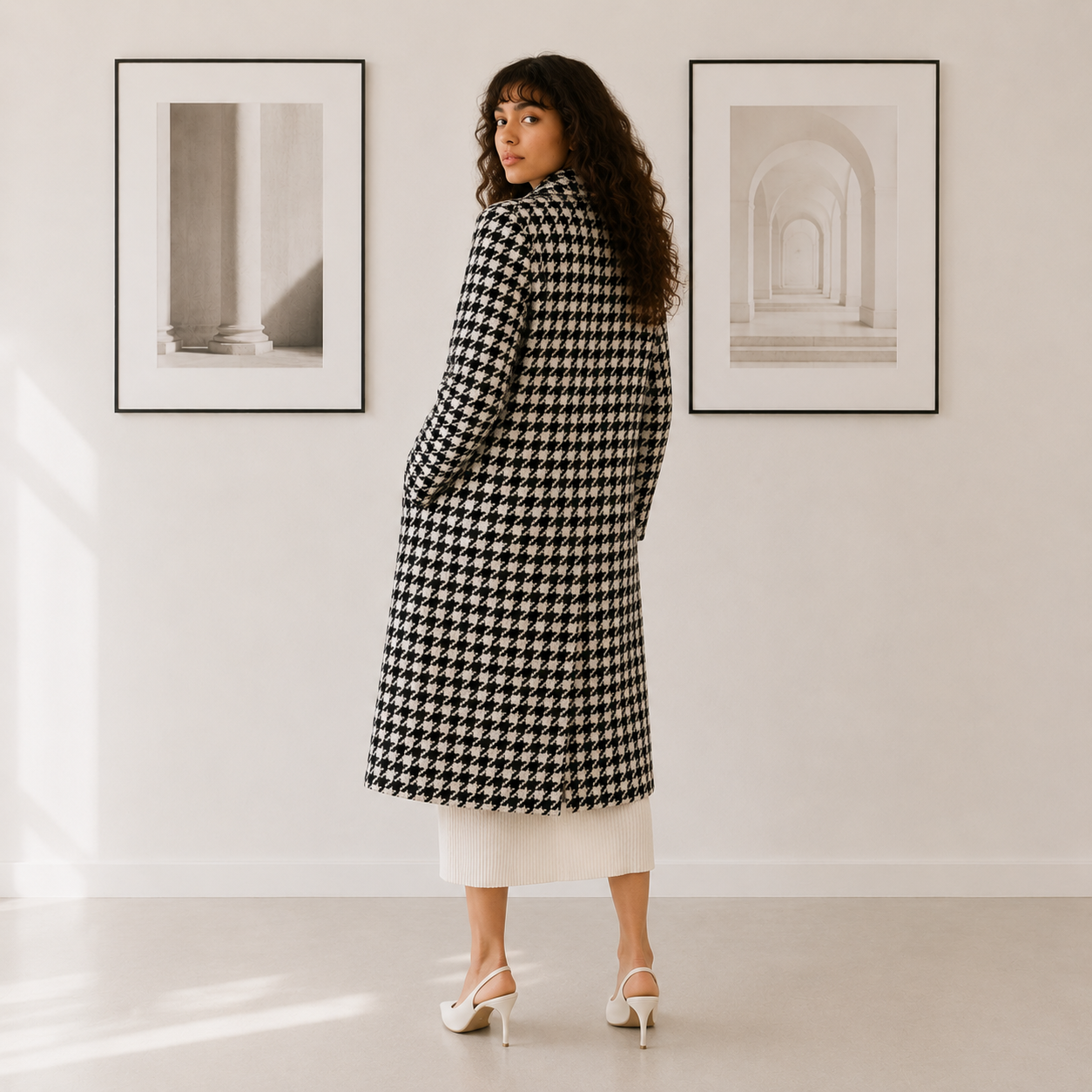 Maison Élevé Long Cashmere‑Blend Shawl Cardigan — Luxe Draped Knit Outerwear