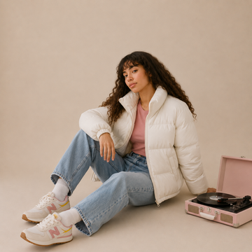 Elevé Arctic Quilted Slim Zip‑Up Puffer Coat — Luxe Insulated Winter Silhouette