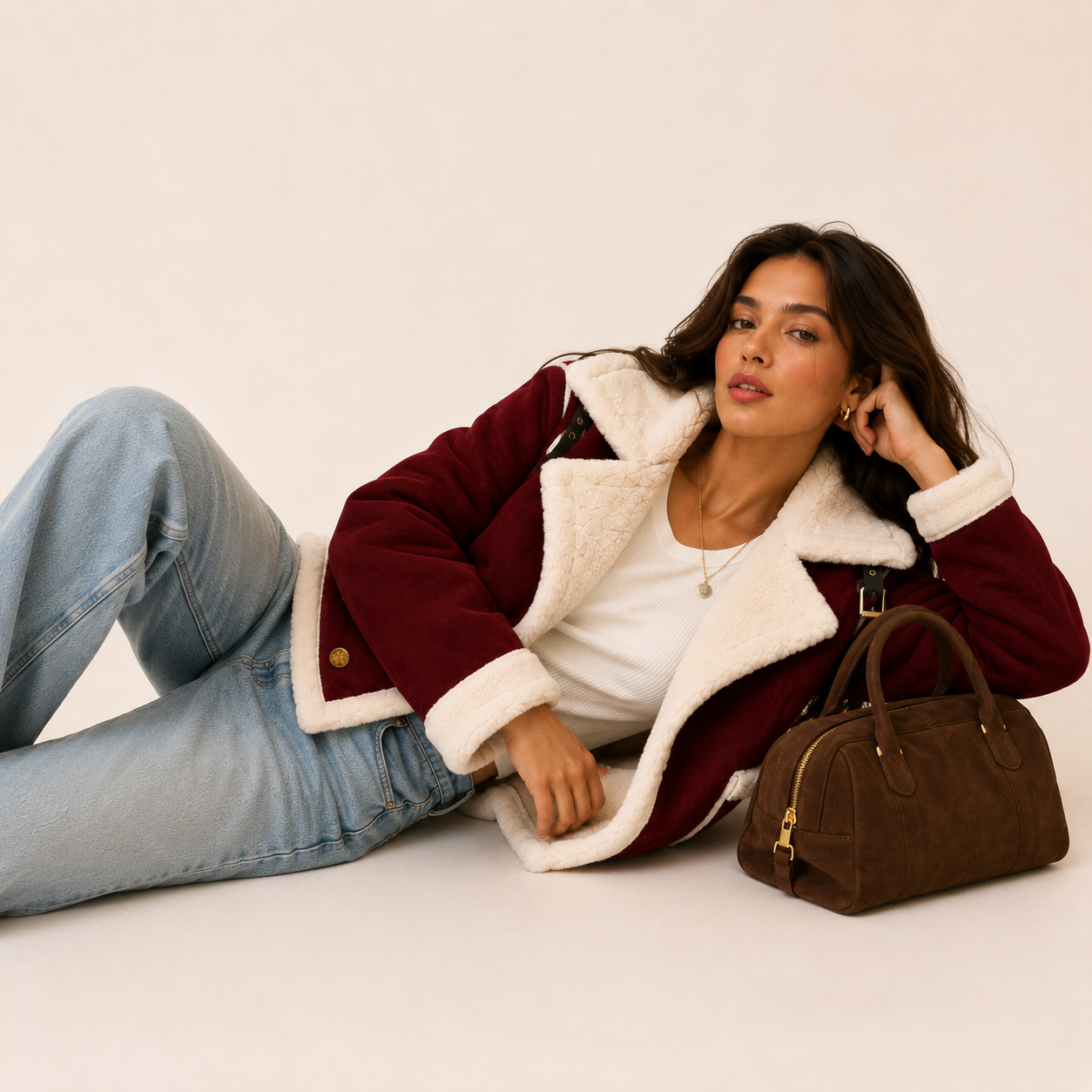 Supérieure Plush Faux Fur Jacket — Opulent Winter Texture Outerwear