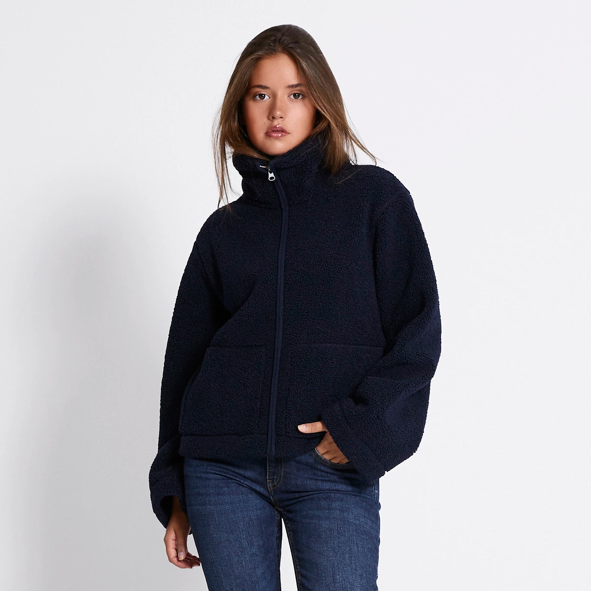 Maison Élevé Vintage Knit Zip‑Up Cardigan — Luxe Autumn‑Winter Layered Knitwear