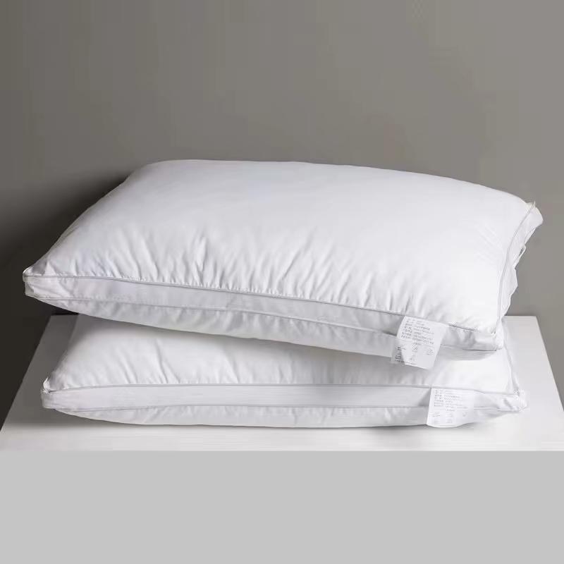 Premium Egyptian Cotton Box Pillows Hotel Quality Gusseted Plush Design for Back Stomach & Side Sleepers Down Alternative Filling Hypoallergenic Breathable Washable Cover