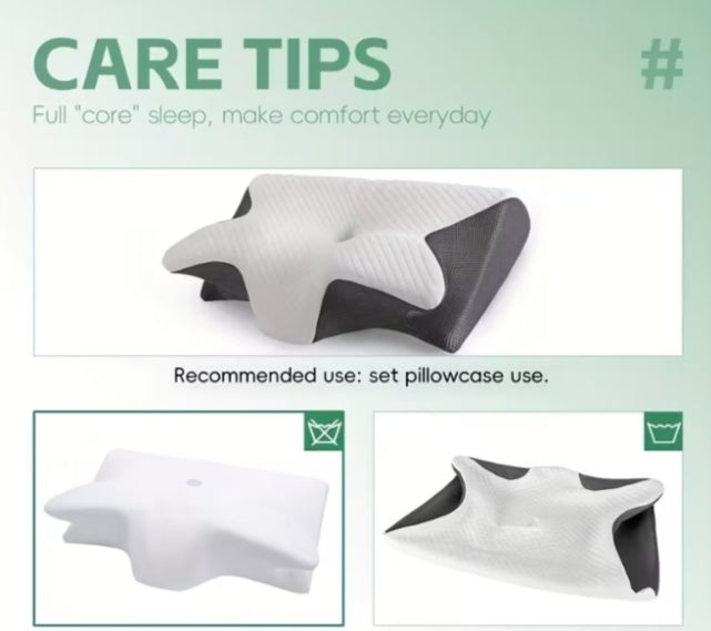 Orthopedic Cervical Neck Pillow – Ergonomic Memory Foam Support for Side Sleepers, Back Sleepers & Stomach Sleepers
