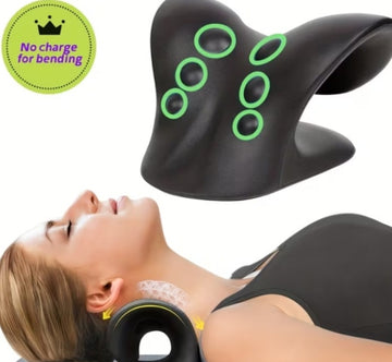 Authentic Magnetic Ergonomic Neck Pillow | 7-Point Magnetic Massage Neck Stretcher for Cervical Support & Shoulder Relaxation | Portable Design | Ideal for Home, Office & Travel