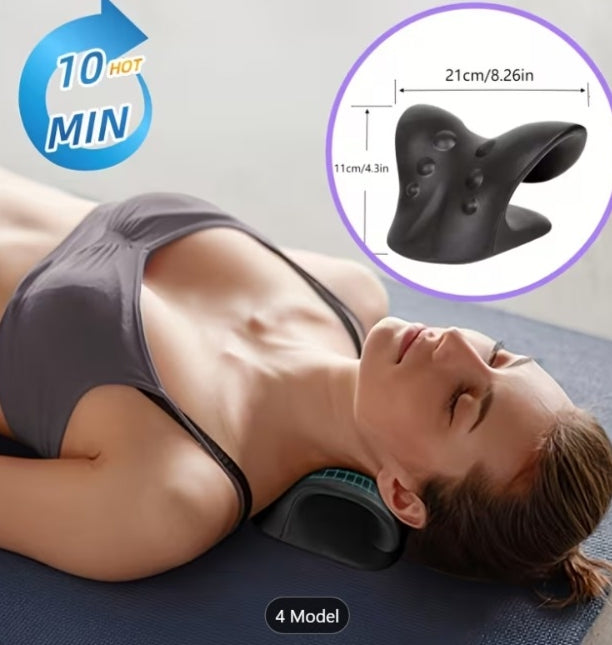 Authentic Magnetic Ergonomic Neck Pillow | 7-Point Magnetic Massage Neck Stretcher for Cervical Support & Shoulder Relaxation | Portable Design | Ideal for Home, Office & Travel