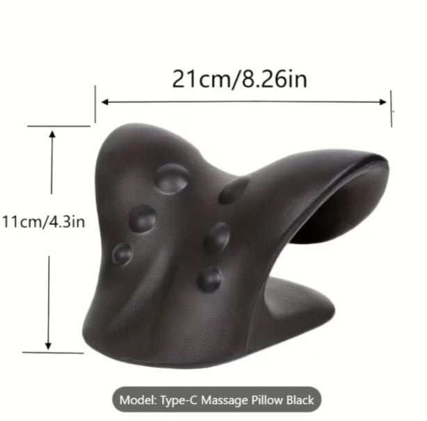 Authentic Magnetic Ergonomic Neck Pillow | 7-Point Magnetic Massage Neck Stretcher for Cervical Support & Shoulder Relaxation | Portable Design | Ideal for Home, Office & Travel