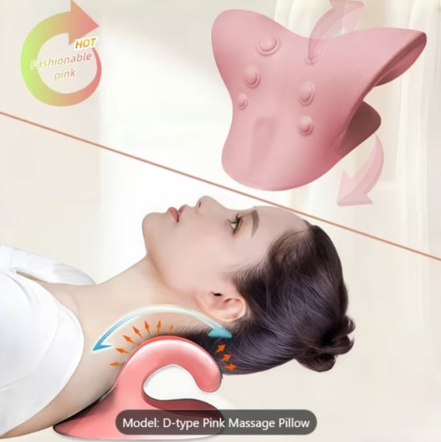 Authentic Magnetic Ergonomic Neck Pillow | 7-Point Magnetic Massage Neck Stretcher for Cervical Support & Shoulder Relaxation | Portable Design | Ideal for Home, Office & Travel