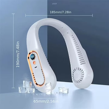 Mini Bladeless neck fan- rechargeable portable cooling fan with 5 speed
