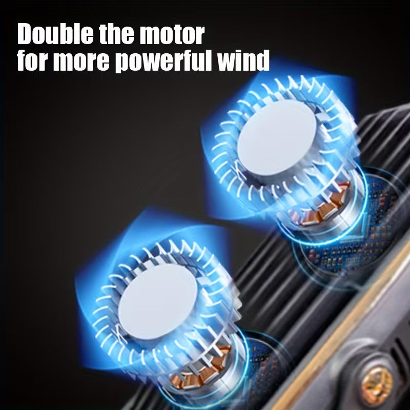Desktop USB rechargeable fan ultra-quiet 5 speed air circulation fan