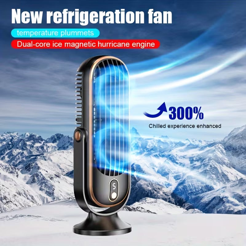 Desktop USB rechargeable fan ultra-quiet 5 speed air circulation fan
