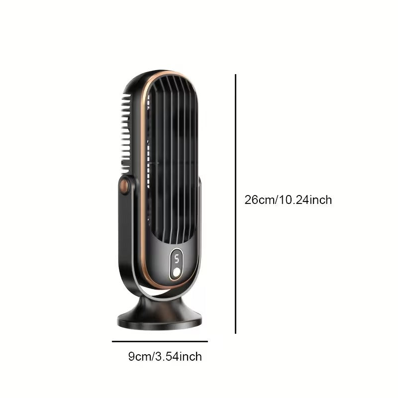 Desktop USB rechargeable fan ultra-quiet 5 speed air circulation fan