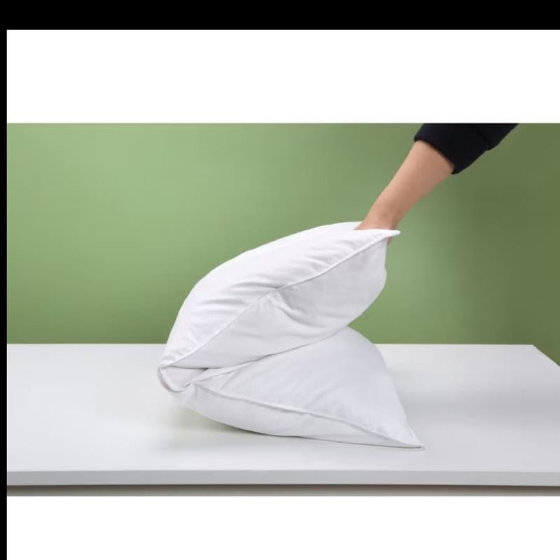 Premium Anti-allergy Duck Feather & Down Microfiber Pillows Pack of 1 & 2 – Hotel Quality Ultra Soft & Fluffy Bed Pillows, Hypoallergenic, Breathable & Machine Washable, High Loft Support Pillow Set