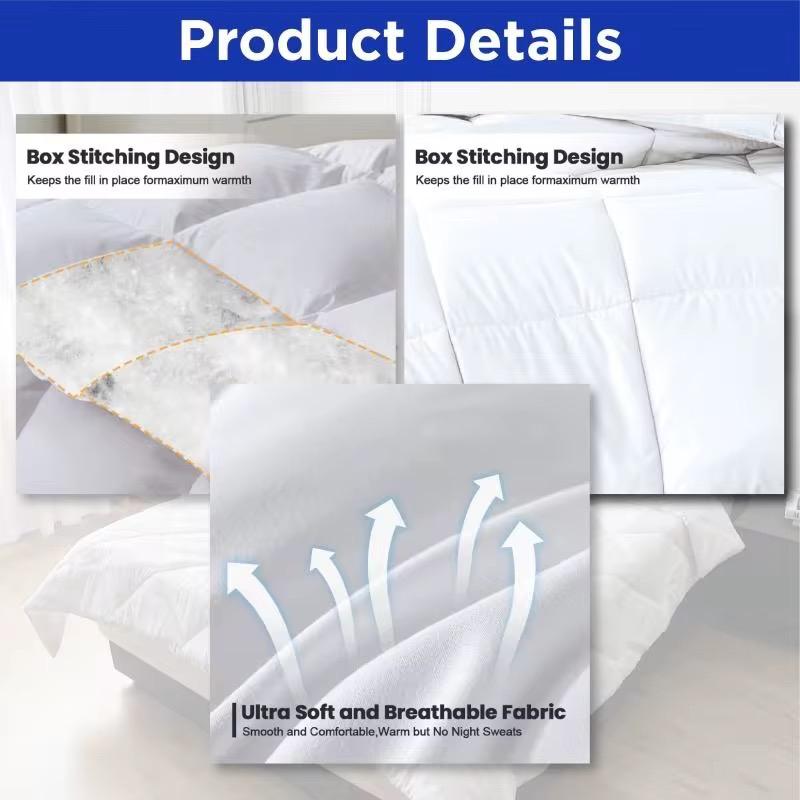 Luxury Box Stitch Duvet – Soft Microfibre Quilt Available in All Togs (4.5, 7.5, 10.5, 13.5, 15, 16, 16.5)